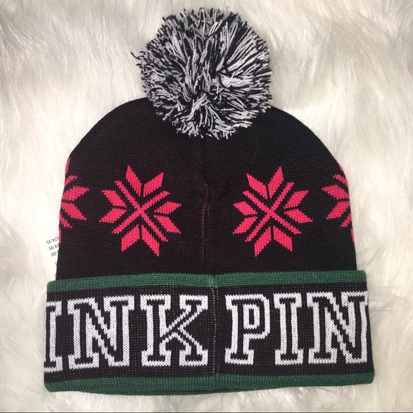 Victoria’s Secret PINK Beanie Pom Pom Hat - Picture 4 of 4